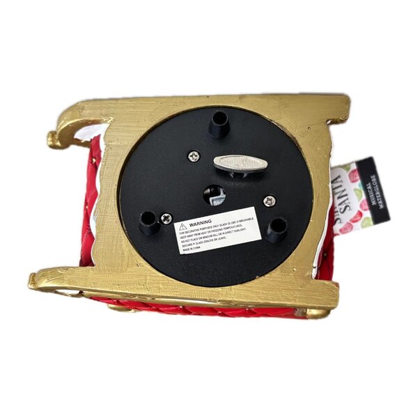 Boule Á Neige Musical Christmas Water Snow Globe Santas Xmas Eve Sleigh Ride NWT - Picture 7 of 16